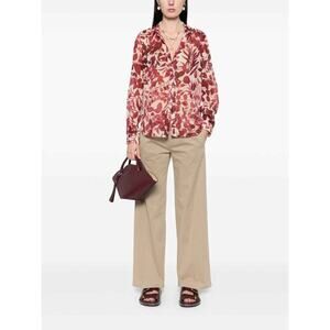 Forte Forte Cotton Twill Elasticized Pants in Taupe IV or US 10